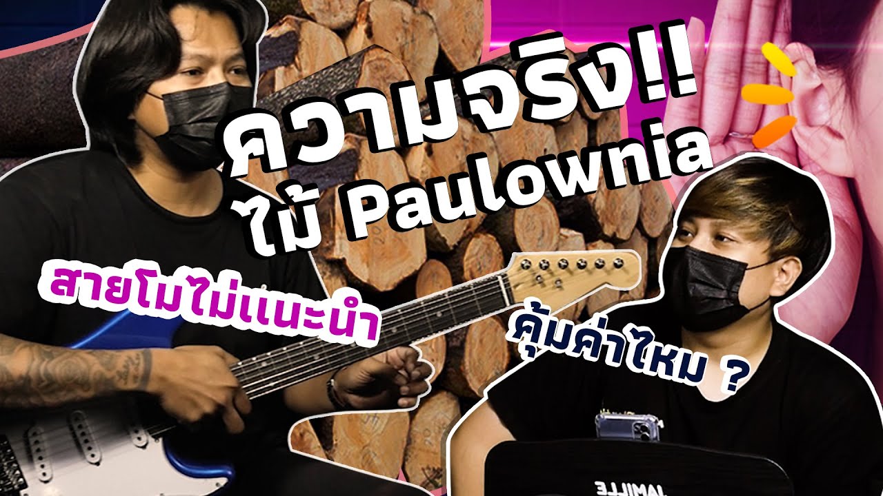 เอาความจริงมาคุยกัน! EP1.  กีตาร์ไฟฟ้า ไม้ Paulownia เล่นได้จริงไหม ? No Logo กีตาร์ไฟฟ้า 1,790.-บาท