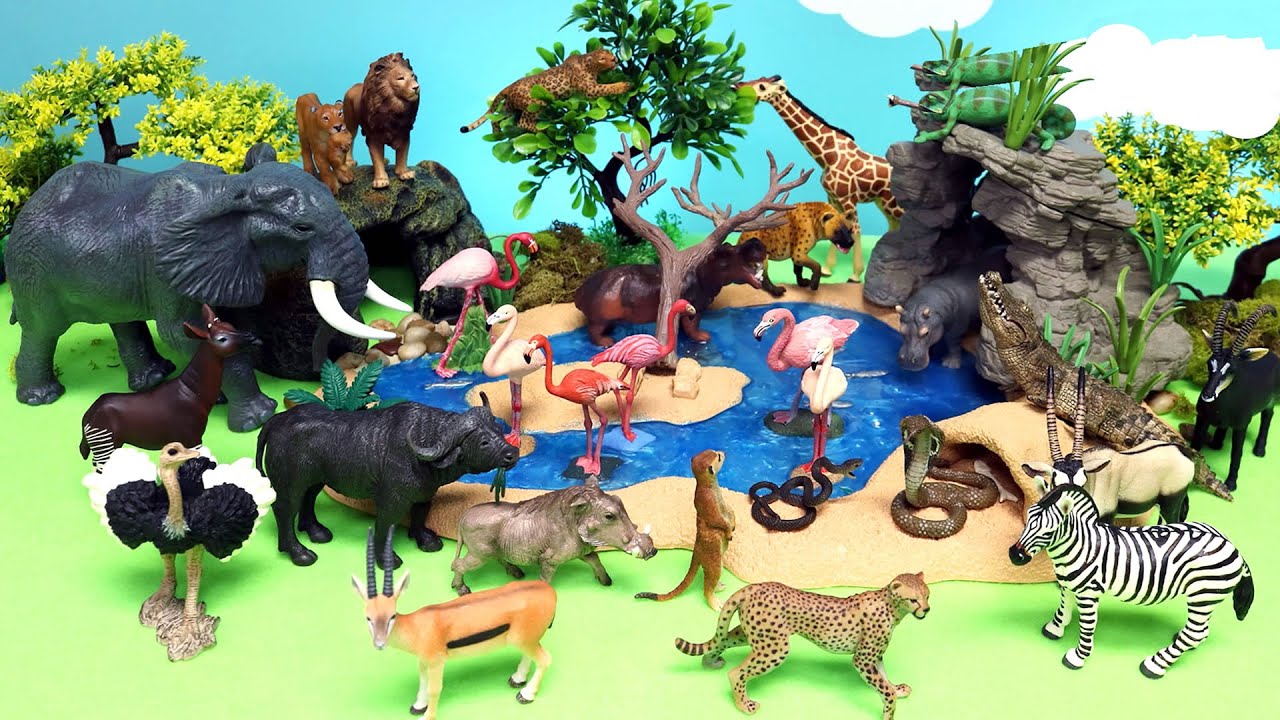 African Safari Animal Figurines Collection