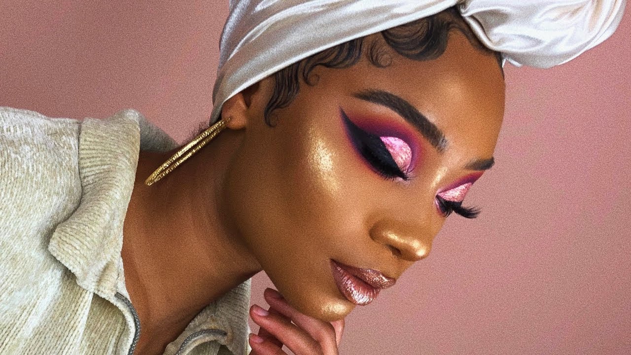 Rose Gold Cut Crease & Angel Wing Liner | MakeupTiffanyJ