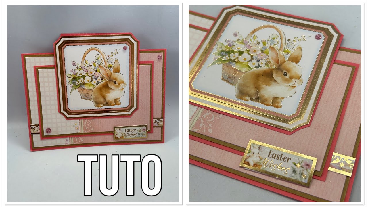 Carte simple, rapide et wahouu #scrapbooking #carterie 