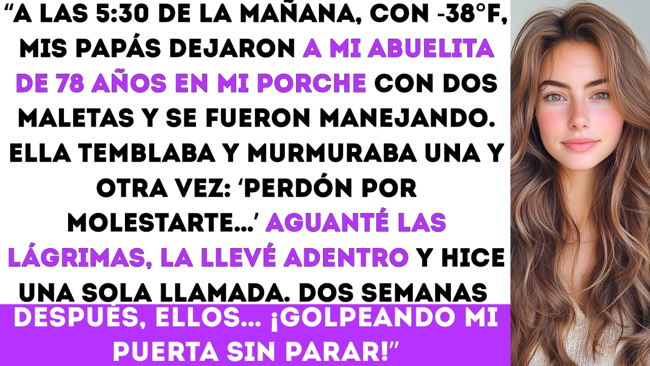 “Mis papás dejaron a mi abuelita de 78 años sola en el frío… pero una sola llamada les devolvió la..