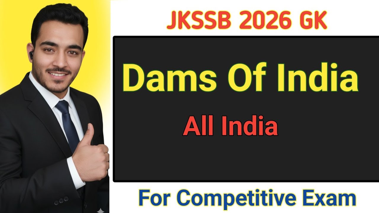 Dams of india | Jkssb Dams Of jammu kashmir #jkssb #jkssbexam #jkssbgk