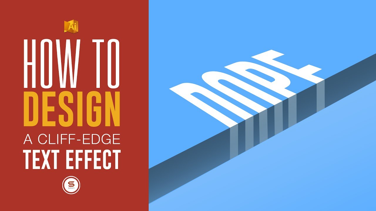 Illustrator Cliff Text Tutorial - Illustrator Text Effects