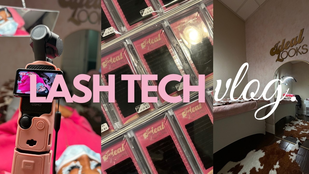 DAY IN THE LIFE OF A LASH TECH 💕 | REAL BREA D 🎀