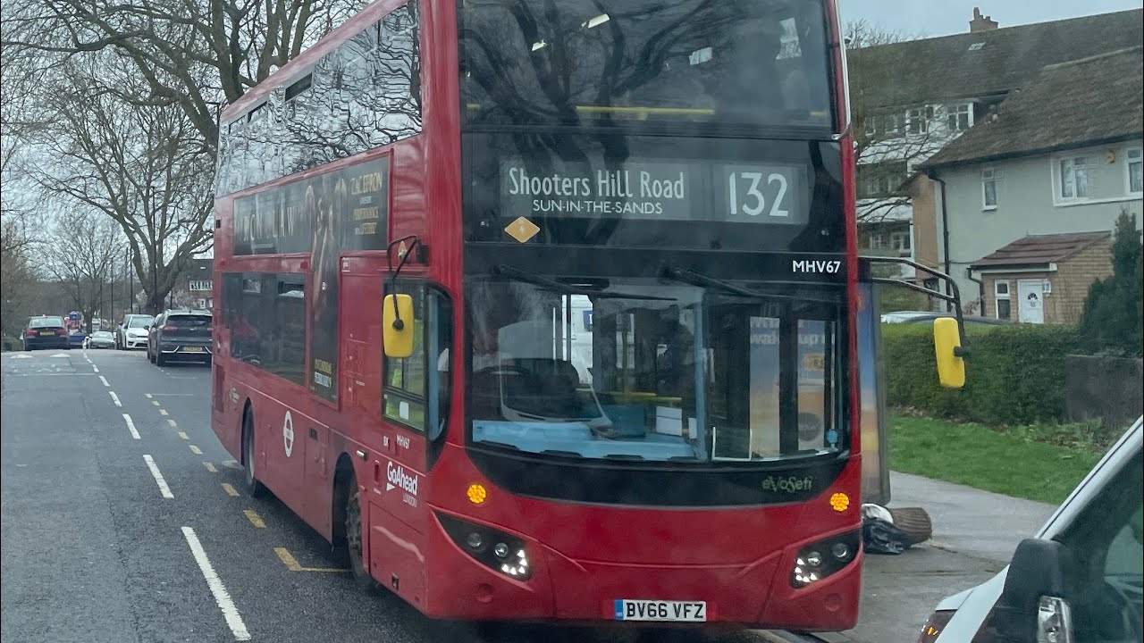 London Bus Vlog #481: Uncommon + Fast One + DIVERSION | Route 132 (MHV67 BV66VFZ)