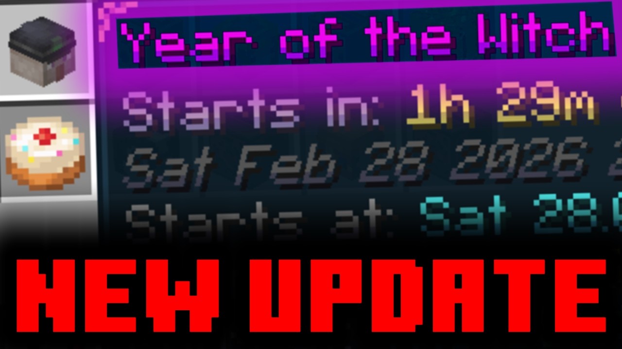 [🔴LIVE] ⛏️ NEW YEAR OF THE WITCH UPDATE DAY 2 💥HYPIXEL SKYBLOCK
