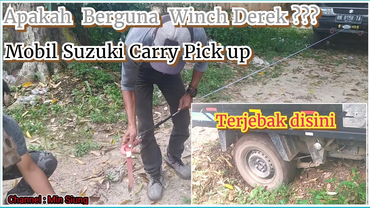 Suzuki Carry Pick up Pasang Winch Mulai Cara Pengerjaan Sampai Uji Coba Hasil | Apakah Bermanfaat???