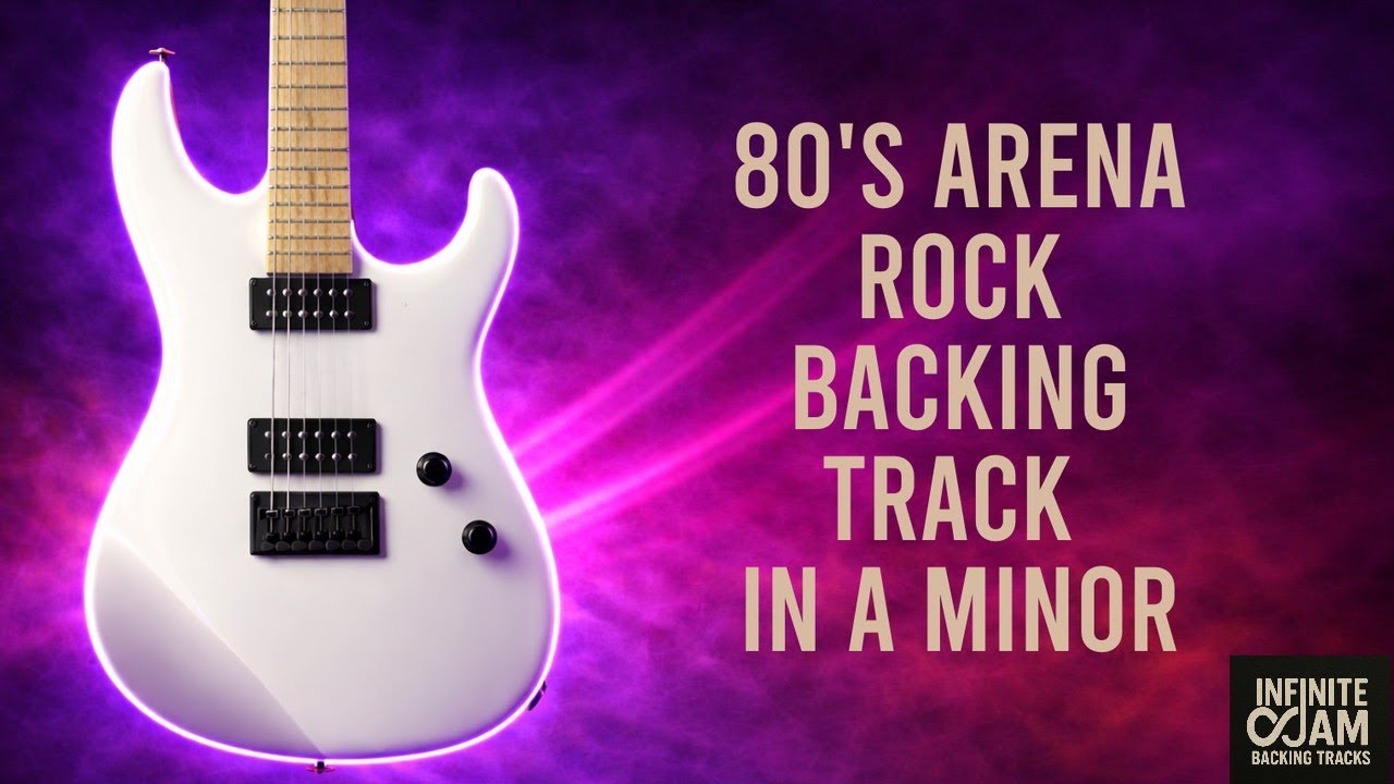 80's Arena Rock Backing Track in A Minor - Guitar Jam 100BPM