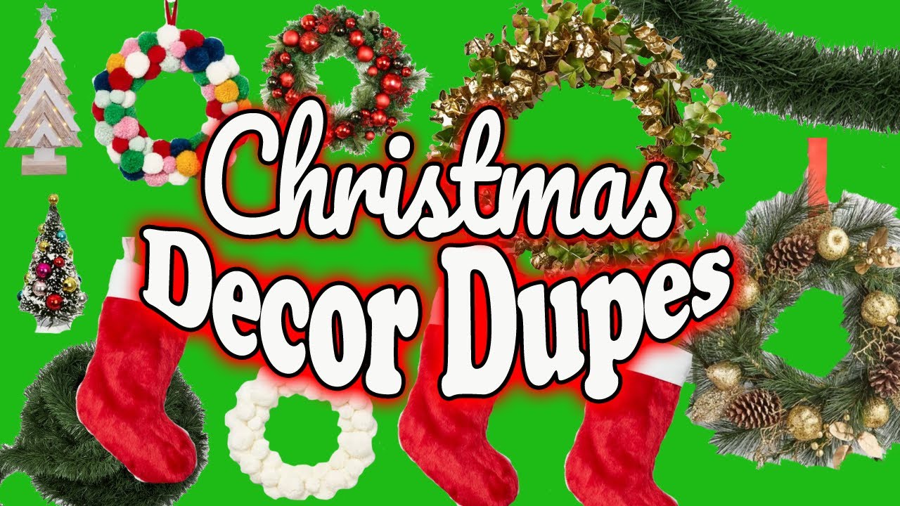 Christmas Decor Miniature DUPES for Dollhouse Decorating