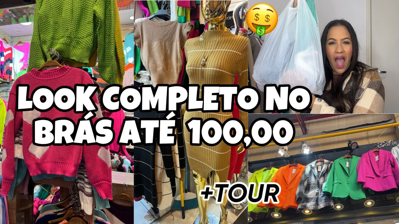 DESAFIO 100 REAIS NO BRÁS  + TOUR