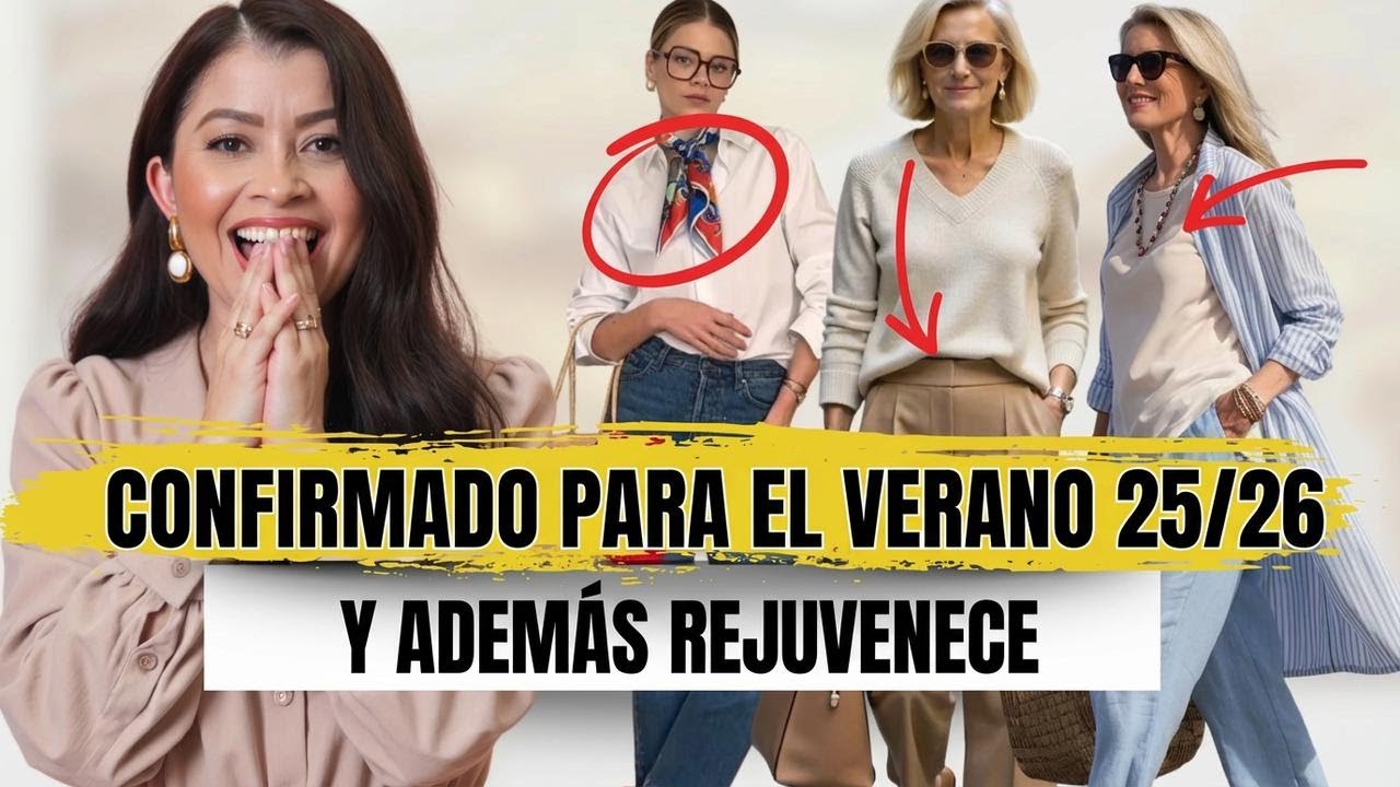 Looks que serán tendencia en verano 25/26 y te hacen ver más joven ¡Atrévete a lucirlos!