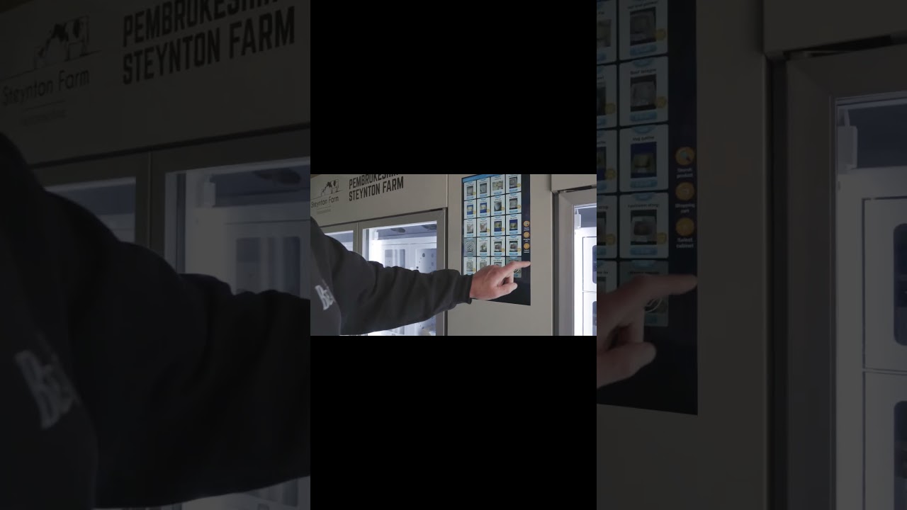 Combo locker vending machine with smart operating system for farm produce in the UK  #vendingmachine