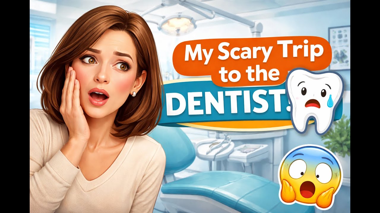Learning English: My Scary Trip to the Dentist! 🦷 (Simple English Story)