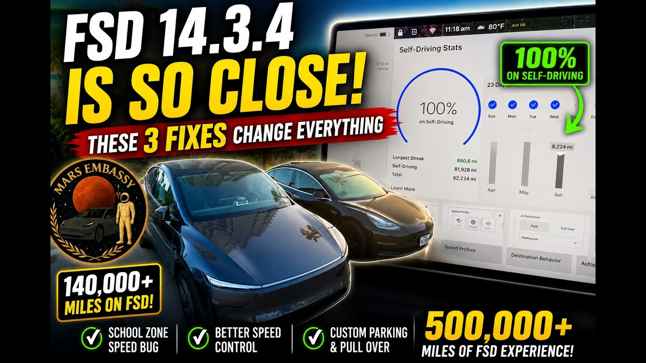 Tesla FSD 14.3.4 Is SO Close&hellip; These 3 Features Would Make It Incredible!
