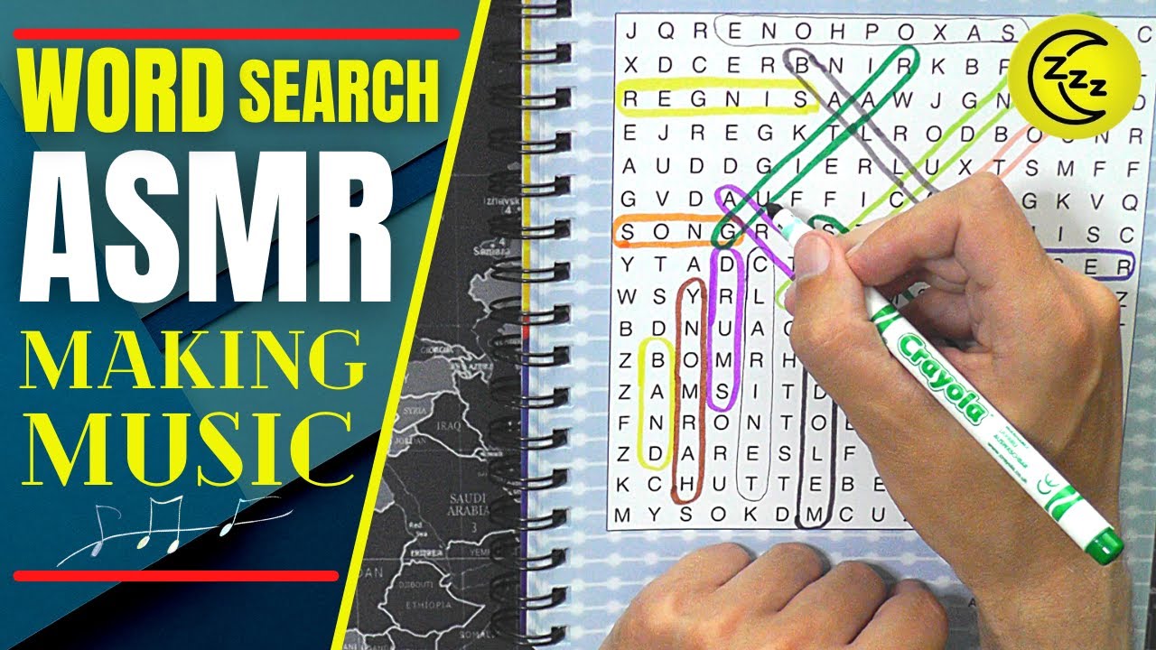 [ASMR] WORD SEARCH: MAKING MUSIC 🎼 | Relaxing Puzzle / Quiet Whisper 🔠
