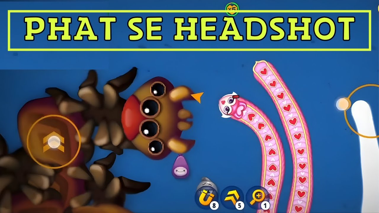 Biggest worm headshot WORMZONE.IO! 