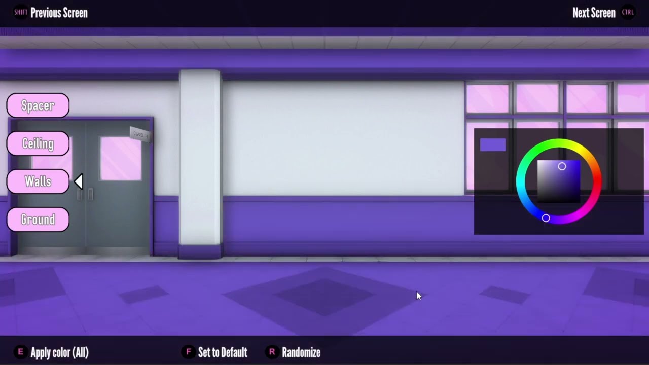 Custom school color palette | Yandere Simulator Experiments 01