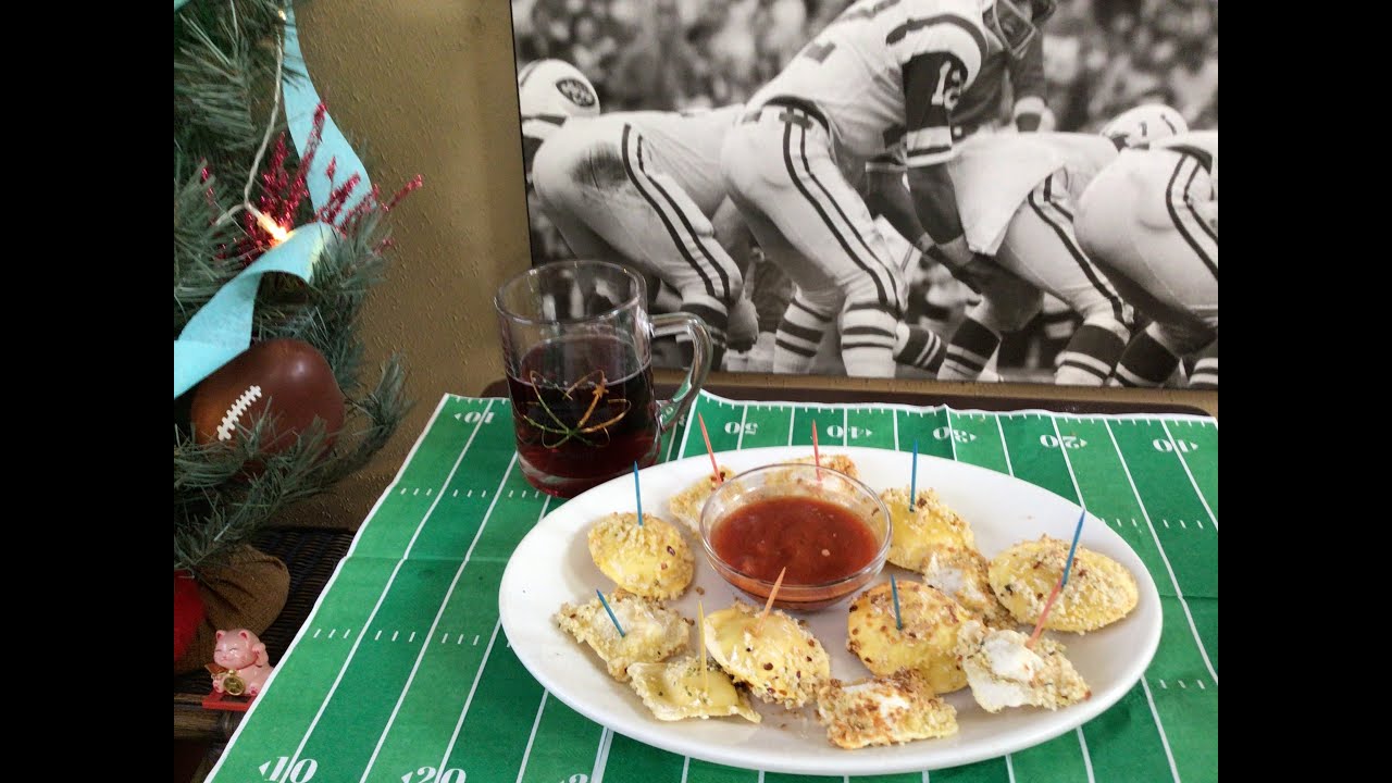 Quick Game Snack-Toasted Ravioli, Easy Air Fryer Appetizer😉😋
