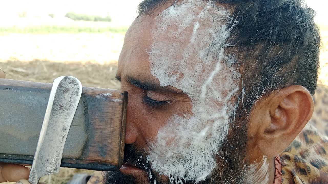 Viral Sound ASMR Shave With Straight Razor 