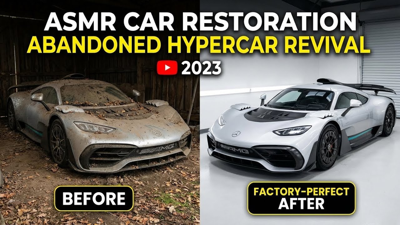 ASMR Car Restoration 2023 Mercedes AMG ONE Abandoned Hypercar Revival Full Restoration