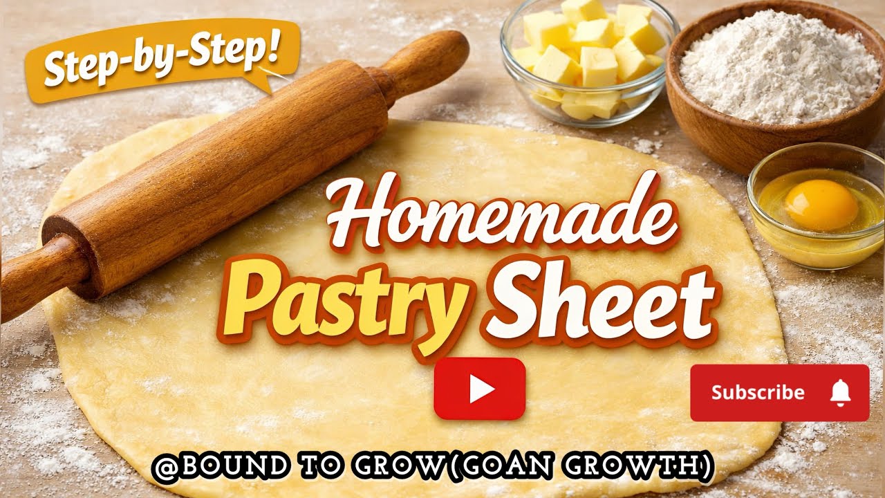 How to Make Flaky Pastry Dough sheet at Home |Easy Step-by-Step #pastrydough #homemade #easy #dough 