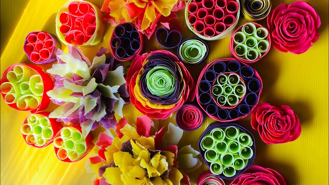 Relaxing ASMR  Paper Thin Crunchy Soap Flowers