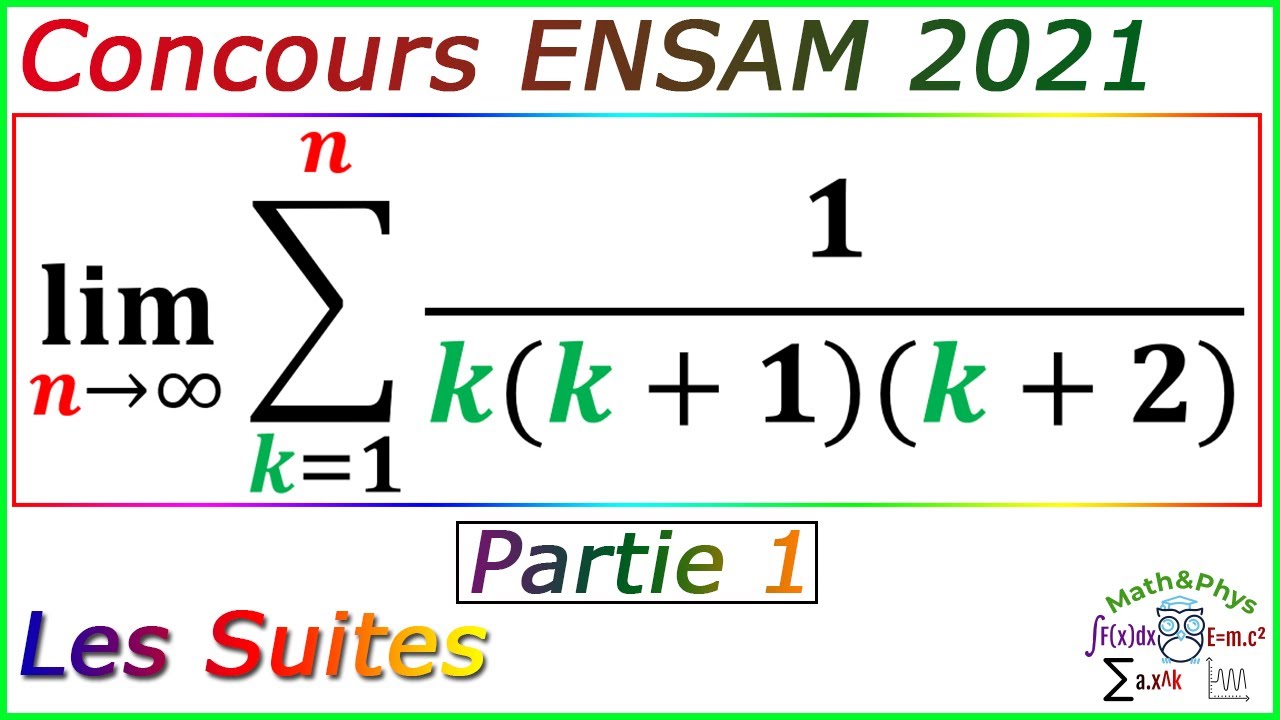 Concours ENSAM - Préparation Concours ENSAM - Concours ENSAM 2021 - [Partie 1]