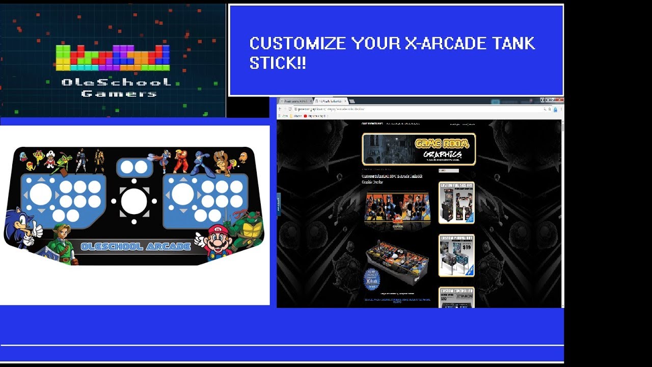 Adding Customized Vinyl Graphics to X-Arcade Tank Stick
