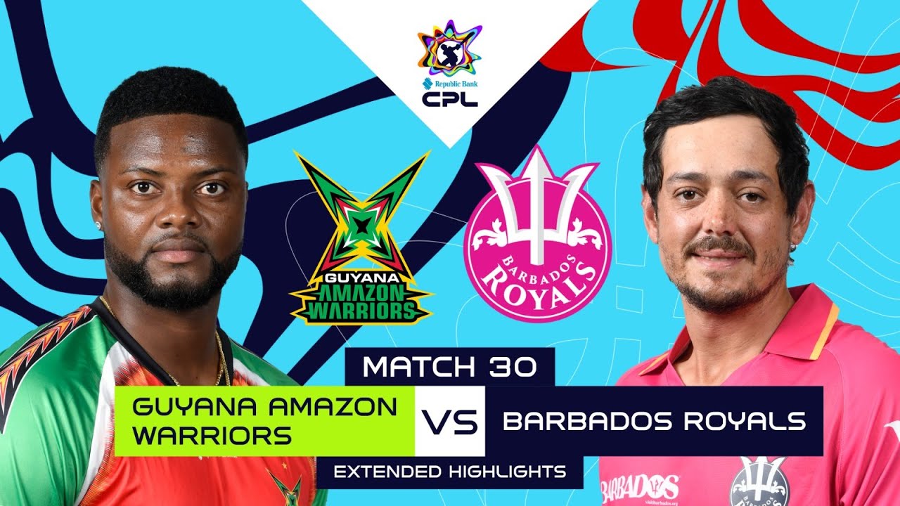 Extended Highlights | Guyana Amazon Warriors vs. Barbados Royals | CPL 2025