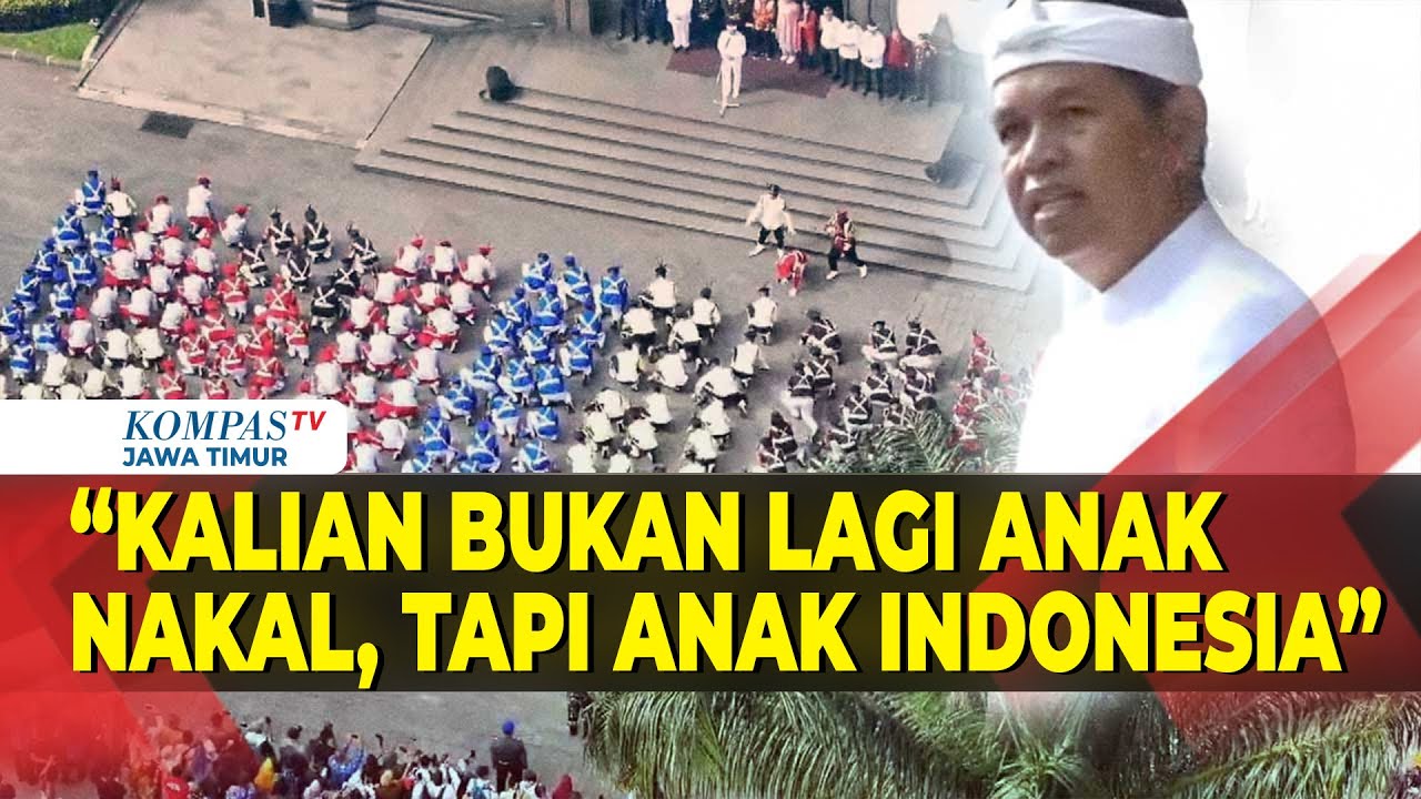 [Full] Aksi Yel-Yel Bak TNI Para Siswa Lulusan Barak Militer di Depan Gubernur Jabar Dedi Mulyadi