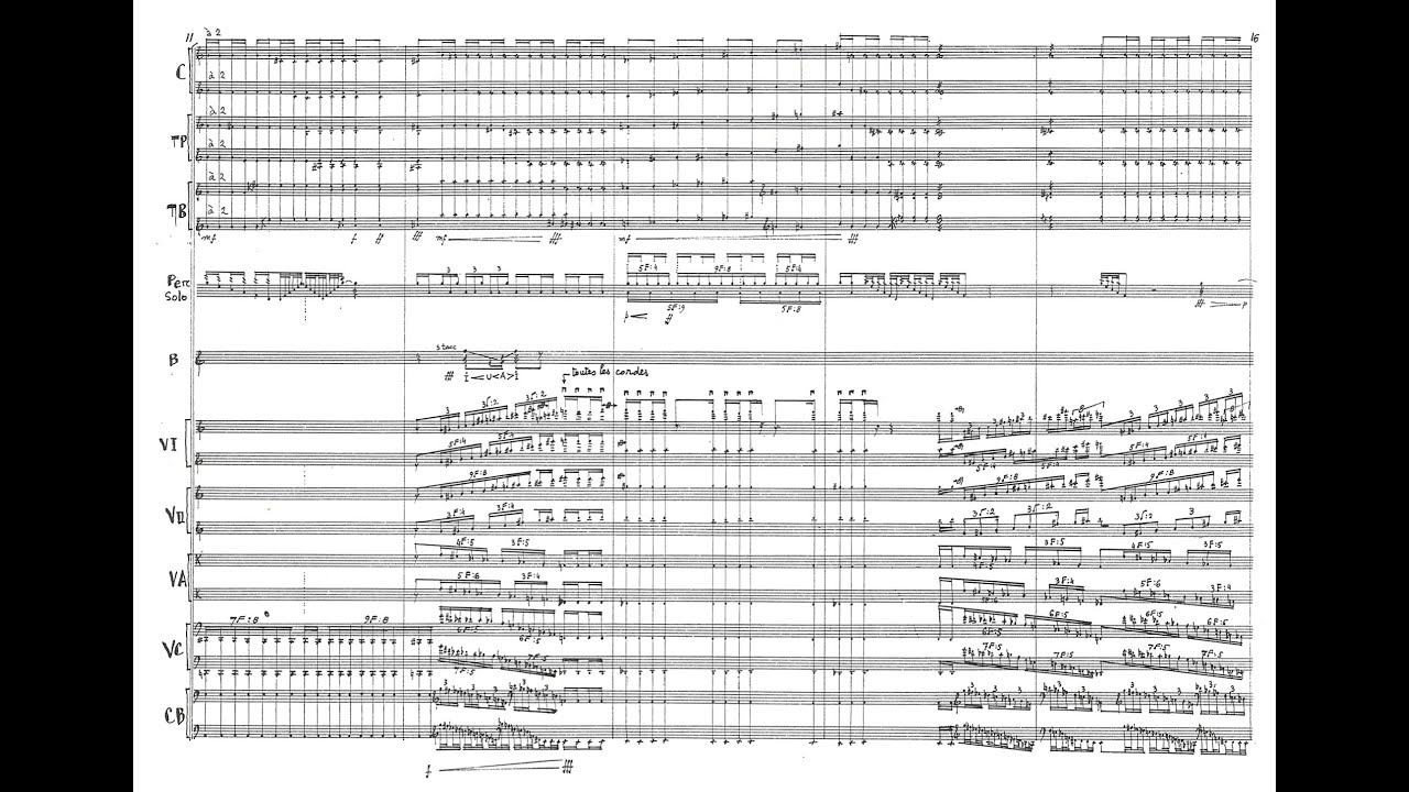 Iannis Xenakis - Aïs (1980) pour baryton amplifié, percussion solo et grand orchestre