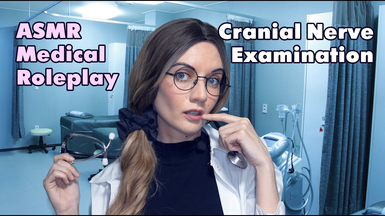ASMR Medical Roleplay | Doctor Performs Cranial Nerve Examination | Soft Spoken Ear-to-Ear Whisper