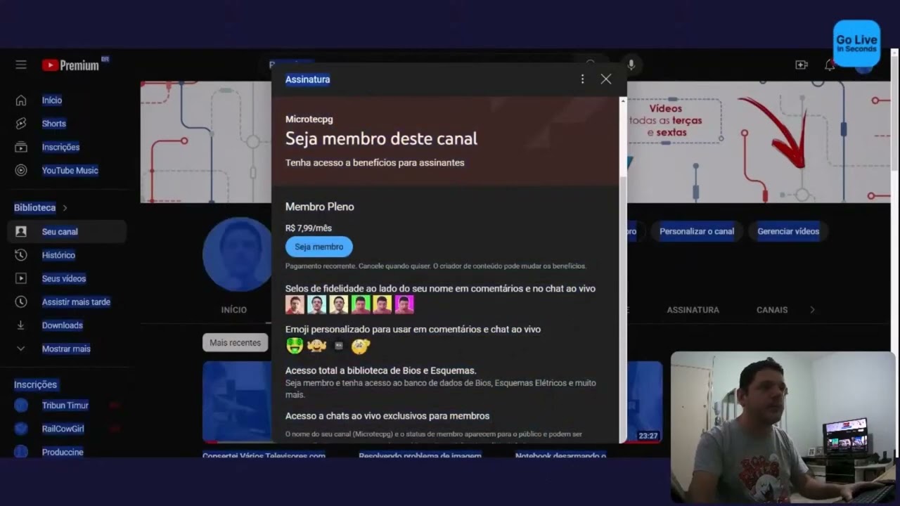 Agora o site da Microtecpg virou &Aacute;rea de Membros aqui no Youtube - BIOS ESQUEMAS E MUITO MAIS...