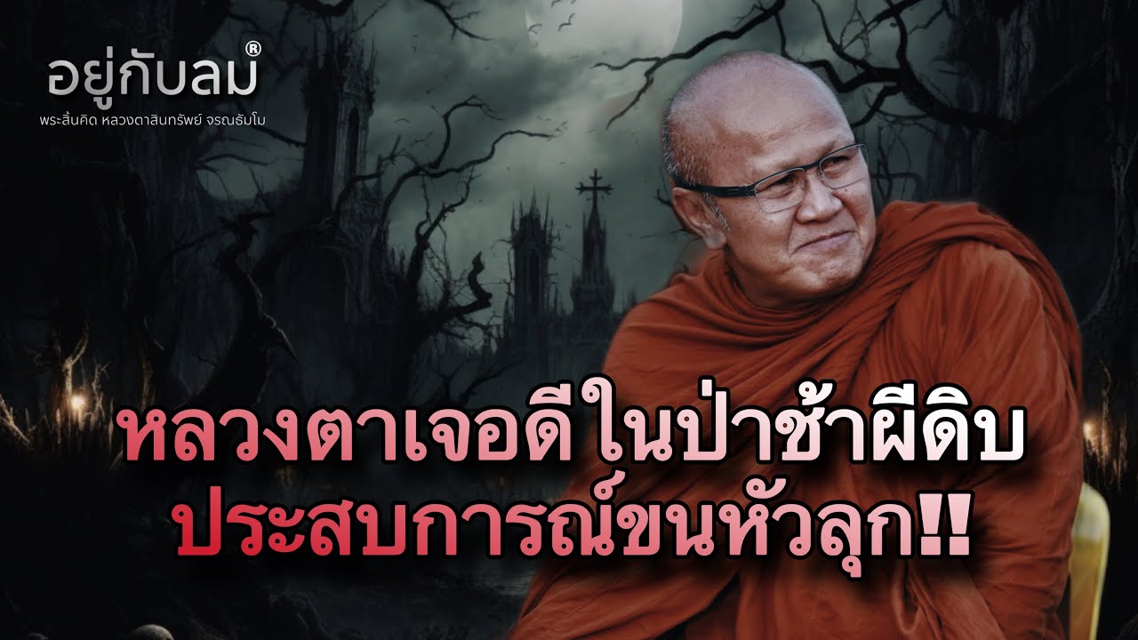หลวงตาเล่าประสบการณ์ครั้งหนึีงเคยพักที่ป่าช้าผีดิบ #อยู่กับลม #พระสิ้นคิด 