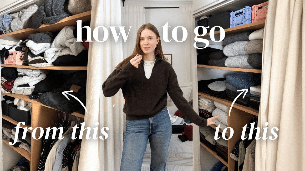 simplify series: huge wardrobe declutter  |  my intentional closet rules