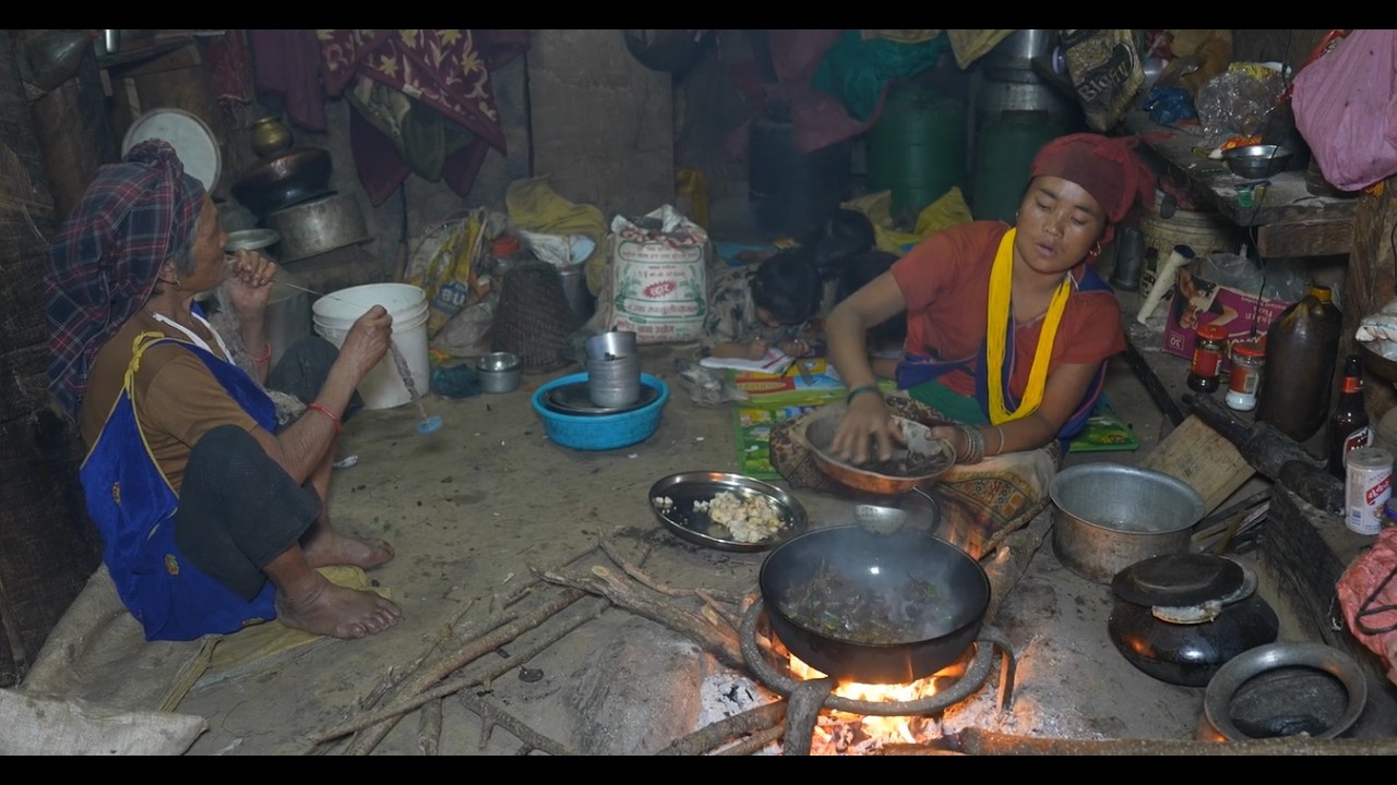 Cooking Kampala mushroom vegetables in the village ll Rural village life