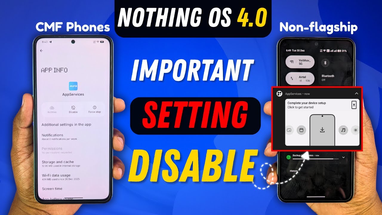 Nothing OS 4.0: Disable App Recommendations on CMF & Nothing Phones ! 📲