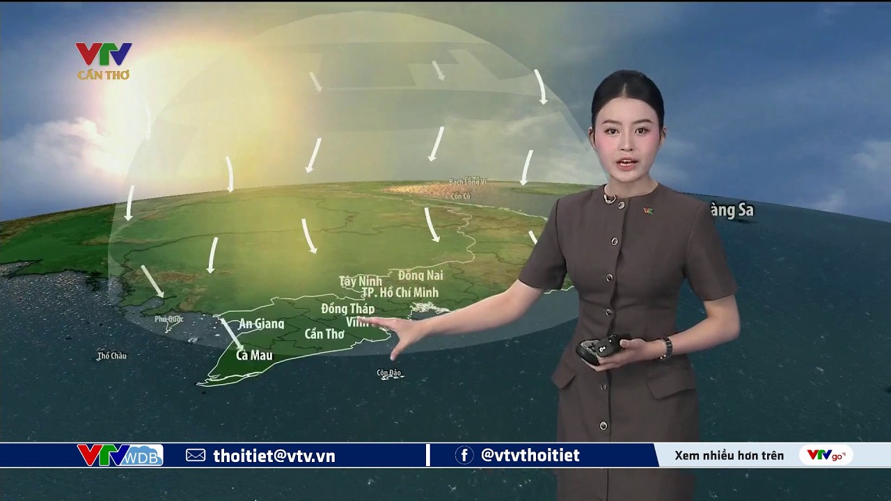 Dự báo thời tiết Tây Nam Bộ ngày mai 21/03/2026 | VTVWDB