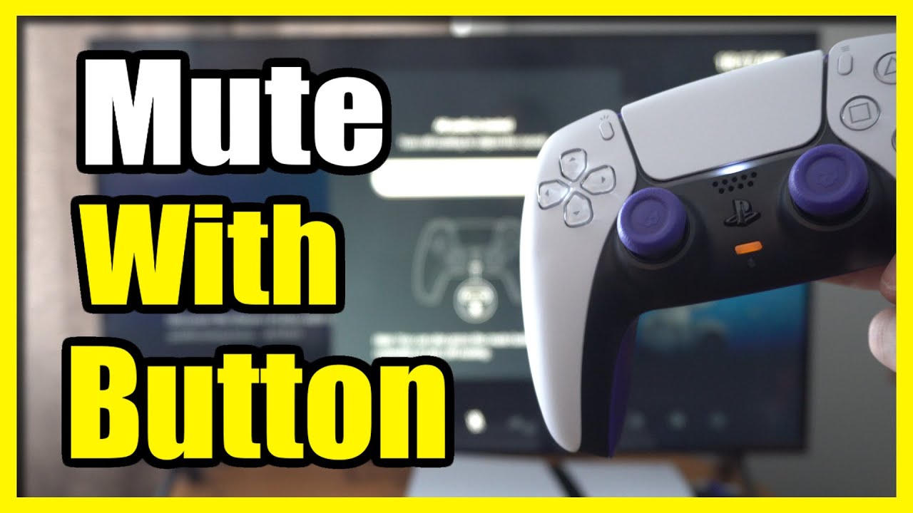 How to Mute Microphone & All Audio using PS5 Controller button (Fast Tutorial)