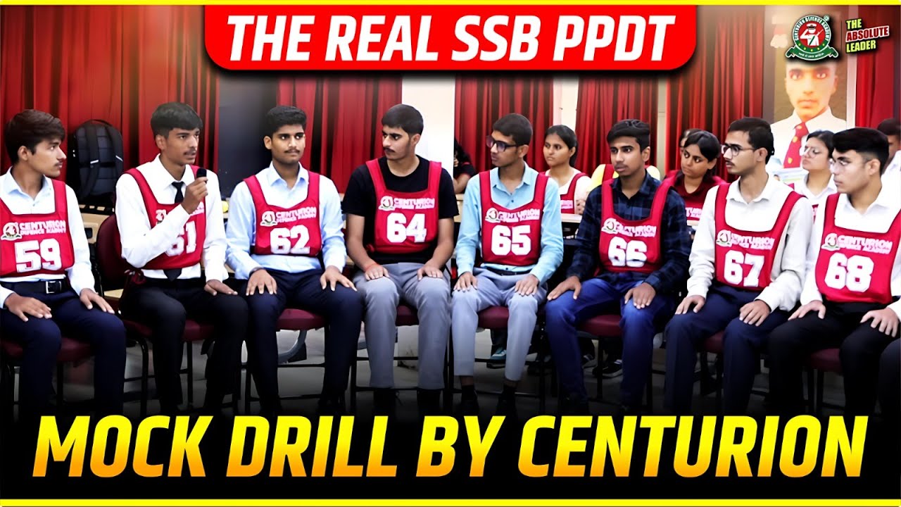 🎥 Real-Time PPDT Mock Test | SSB Screening Simulation at Centurion Defence Academy 