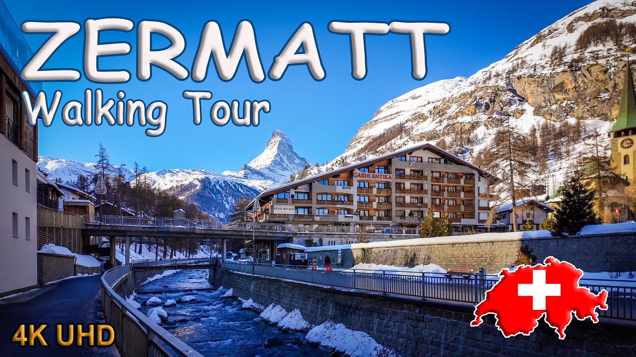 🇨🇭 Zermatt, Switzerland - WalkingTour - 4K UHD video