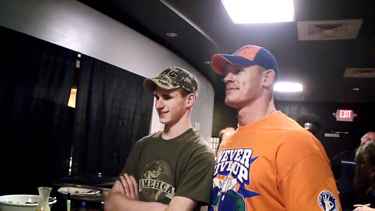 Nick Cox meeting John Cena