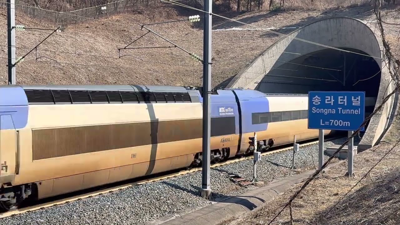 ktx 송라터널 고속통과 모음(4k)