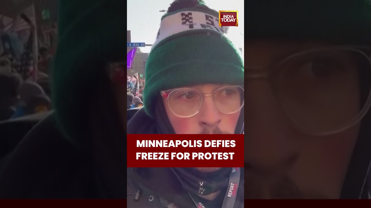 Minneapolis residents rally against ICE despite brutal Arctic weather conditions