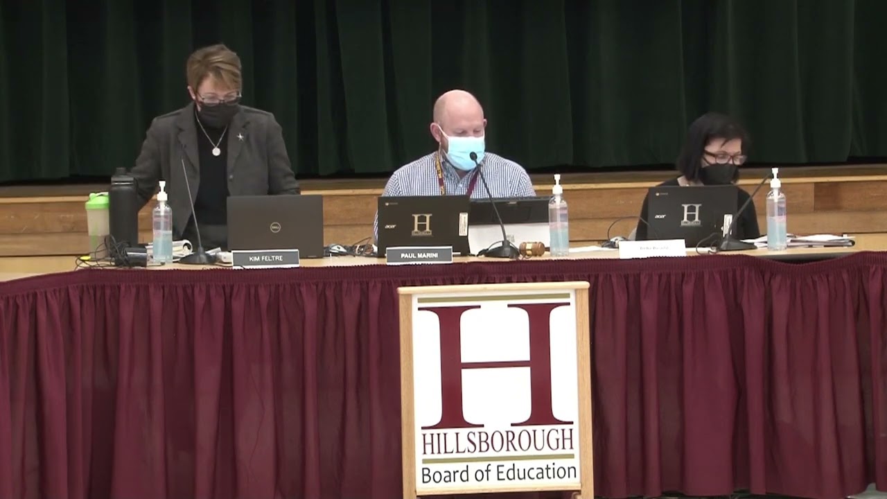 Hillsborough Board of Education Meeting 1 24 2022
