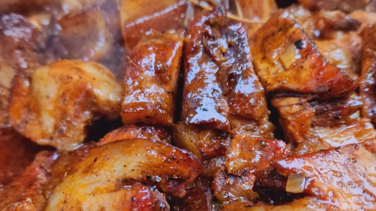 How to make Authentic Stew Jerk Pork #jamaicanfood #jerkpork #jerkchicken