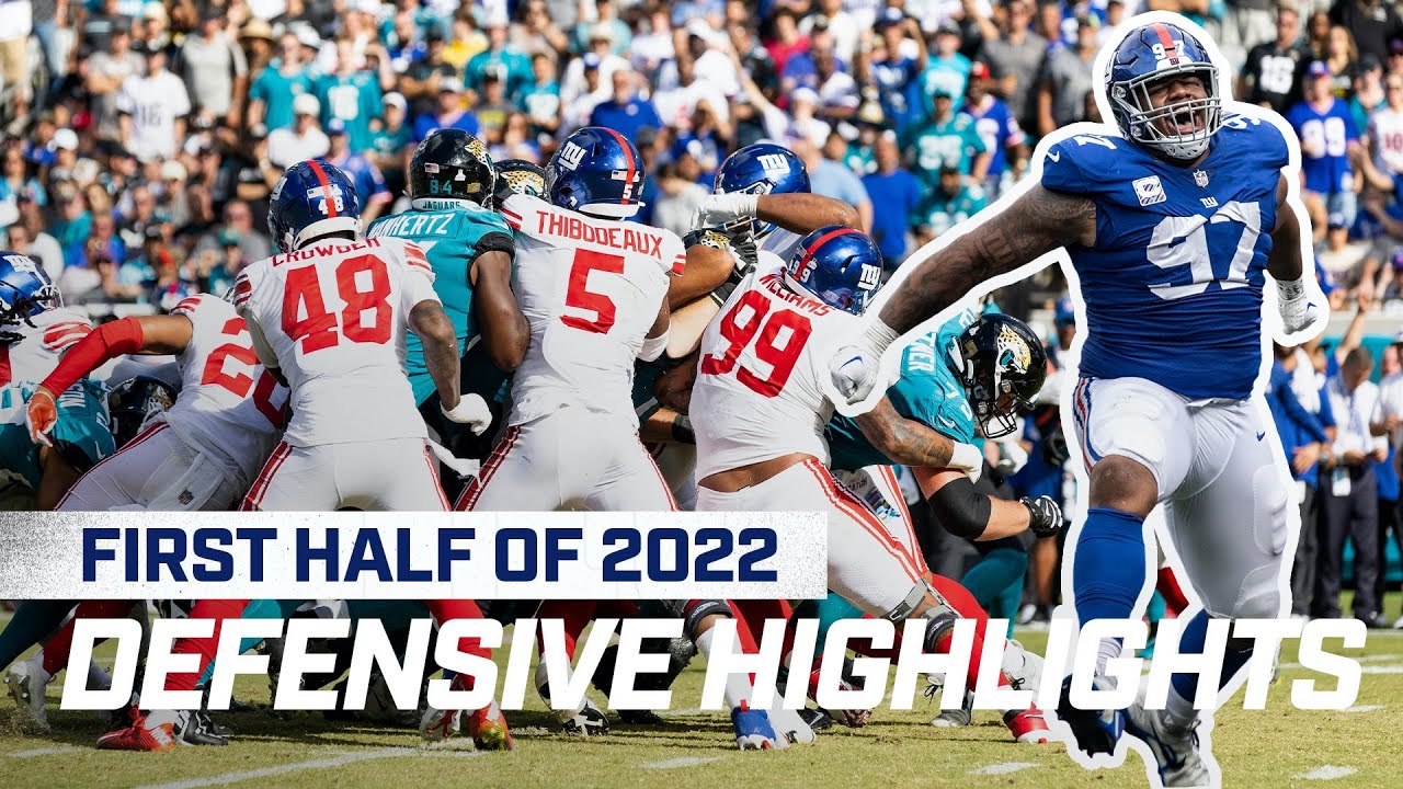 Giants Defense BEST PLAYS First Half of 2022 Season | New York Giants