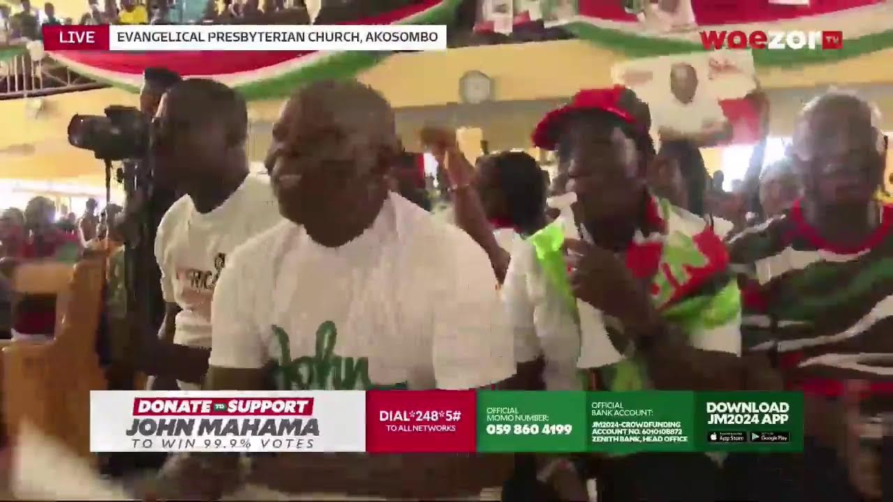 John Mahama campaign tour | Interacts with Delegates at Asuogyaman || WoezorTV live