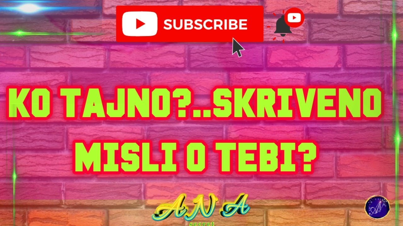 KO TAJNO?..SKRIVENO MISLI O TEBI? #anasecret #tarot #tarotreading