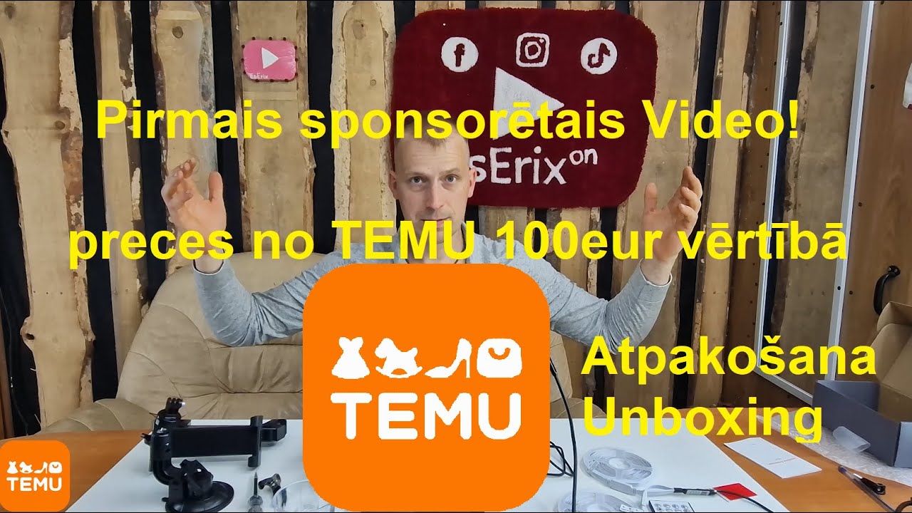 Pirmais sponsorētais video | preces no TEMU 100eur vērtībā | #temu #atpakošana #temuhaul #temureview